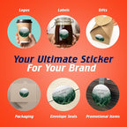 100 Custom Vinyl Stickers - Upload Your own Image, Text, Design, Logo - Personalized Logo Labels for Handmade, Packaging, Bottle, Jars, Candle, Brand Stickers (Foggy Valley, 2x2)