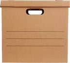 Amazon Basics Moving Boxes with Handles and Lids, 19 x 14.5 x 15.5 in, Brown, 10-Pack, Medium