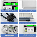 MEIYA Industrial Counting Scale, 30kg/0.5g Digital Coin Scale for Coin, Parts, High Precision Electronic Gram Scale with RS232 Port for Connecting Computer or Printer,kg/g/lb Switching, LCD Display