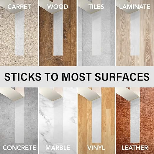 WINNOW Heavy Duty Double Sided Rug Tape 2 Inch x 30 Yards – Carpet Tape Gripper for Wood, Tile & Carpet, Non‑Slip, Strong Hold, Removable