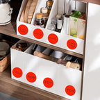 2 Inch Fluorescent Red Circle Stickers 500 Pcs,Permanent Color Coding Dots for Office Home Organization, File Classification,Multipurpose Labels