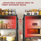 REIBII 72’’H Wire Shelving, 6 Tier Metal Shelving Units and Storage Shelves, Adjustable Garage Shelving for Storage Heavy Duty Shelving for Pantry Shelf Kitchen Garage, 24’’W X18’’D X72’’H