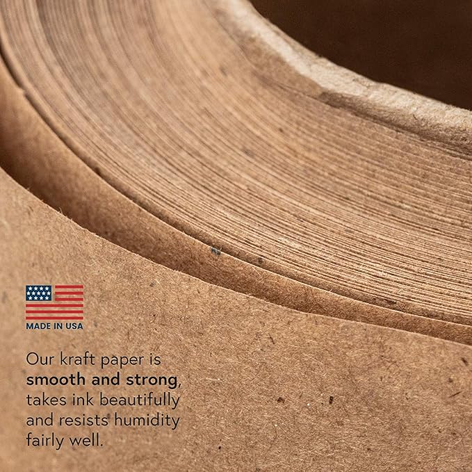 DIY CREW Brown Kraft Paper Roll - 30 Inch x 150 Feet - USA Made - Recycled Material - Wrapping Paper - Ideal for Packing, Shipping, Packaging, Bulletin Board, Arts & Crafts, Banner, Table Covering