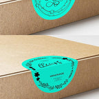 3 X 3 Inch Round Thermal Labels Circle Color Coding Labels Printable Waterproof 500PCS Round Stickers Adhesive Writable for Office, Home, DIY Sticker, Barcodes, Name Tag, Watercolor Green