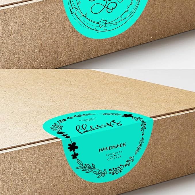 3 X 3 Inch Round Thermal Labels Circle Color Coding Labels Printable Waterproof 500PCS Round Stickers Adhesive Writable for Office, Home, DIY Sticker, Barcodes, Name Tag, Watercolor Green