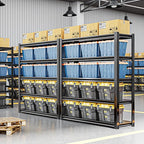 72" H Adjustable Garage Shelving 2500LBS Storage Shelves 5-Tier Heavy Duty Metal Shelves Organization Utility Industrial Shelves Rack for Garage Warehouse Pantry Basement,Black (19.6" D×59" W×72" H)