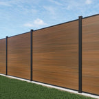 6'' x 6'' Outdoor Privacy Fence, Wind Resistant, Wood Plastic Composite Fence Panel with 1 Post, Fencing for Yard, Backyard, Garden and Pool