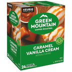 Green Mountain Coffee Roasters Caramel Vanilla Cream Coffee, Keurig Single-Serve K-Cup pods, Light Roast, 96 Count