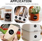 2-Inch Black Circle Sticker Labels,2000Pcs 4 Rolls,Multi-Purpose Round Coding Labels for Office,Inventory, Organizing