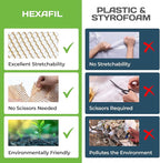 HexcelPack HexaFil Honeycomb Packing Paper - Eco-Friendly, Sustainable Filler for Shipping and Moving, Cushioned Packing Material in Dispenser Box, Alternative to Bubble Wrap - White, 12" x 1700'