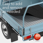 RESILIA Truck Bed Mat Liner – Universal Size, Durable Heavy-Duty All-Weather Protection for Your Truck, Cargo Van, or SUV, Pickup Accessories, Trim to Fit, Black, Thick 4 Foot x 8 Foot, Made in USA