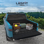 LASFIT Bed Mat for Rivian 2022-2026 R1T (4.5FT/4.5'Bed) Truck Bed, All Weather 4.5 ft Pick up Bed Liner for Rivian R1T Accessories, TPE Trunk Mat&Bed Liner (Not Fit Drop-in Liners)