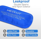 LotFancy Gel Ice Packs, 2pc Reusable Hot Cold Pack for Therapy, Heating Cooling Gel Pad, Pain Relief for Face, Head, TMJ, Wisdom Teeth, Oral Facial Surgery, Sport Injuries, Migraine, Muscle Joint