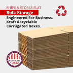 Partners Brand 14x10x5 Corrugated Cardboard Boxes, 14"L x 10"W x 5"H, Pack of 25 | Shipping, Packaging, Moving, Storage Box for Business, Strong Wholesale Bulk Boxes 14x10x5 14105