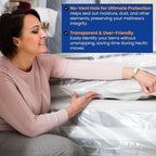 VICMORE 2-Pack Queen Mattress Bags for Moving & Storage – 4 Mil Heavy-Duty Plastic Mattress Cover, Tear-Resistant & Odorless, Reusable & Recyclable