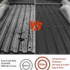 KARPAL 6.5FT Truck Bed Mat for Ford F150 & Lightning Standard Bed 2015-2025 (Not Fit 5.5FT Short Bed & 8FT Long Bed), TPE All Weather Truck Bed Liner Cargo Trunk Accessories for Ford F150