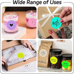 2 inch Dot Stickers Labels Circle Garage Sale Sticker 750Pcs Round Thermal Printer Stickers Printable Writable Price Labels for Yard Sale, Fluorescent Yellow