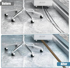 Floor Cord Covers for Wires 20FT Cable Hider Wire Cover Self Adhesive Cord Hider Floor for Offices, Homes, Workshops, Warehouses Cable Cavity 0.39" W x 0.27" H