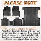 TripleAliners Truck Bed Mat & Floor Mats Front Rear Full Set Compatible with Toyota Tundra 2022-2024 2025 CrewMax Cab Accessories All Weather TPE Liners (5.5FT Truck Bed Mat+Floor Mats)