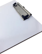 Clipboard Dry Erase Surface 9'' x 12.5'' Letter Size Low Profile Clip Whiteboard Single (Pack of 1)