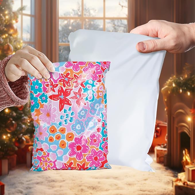 NB 12x15.5 Inch – 100 Pcs White Poly Mailers Strong Adhesive Self-Seal Shipping Envelopes, Tear & Water Resistant Packaging for E-Commerce and Small Business