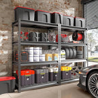 The Atlas 48" W Heavy Duty Garage Shelving Unit Load 12000 Lbs, Metal Shelves for Storage, Adjustable All Steel Industrial Rack, 48" W x 24" D x 72" H, Black