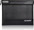 Fireproof Bag for Cash & Documents - A4 (11x13.3") Waterproof Fireproof Document Bag, 4200℉ Resistant, Reflective, Secure Protection for Valuables