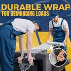 Rockin Rolls Stretch Film Wrap – 18" x 1500 FT x 55 Gauge, 1 Roll Heavy Duty Pallet Wrap, Clear Plastic Moving Wrap for Packing, Shipping, Furniture & Luggage – Durable Self-Adhering Shrink Wrap Roll