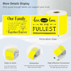 3x5 Inch Thermal Label Stickers,300Pcs Waterproof Rectangle Labels for Storage Bins,Moving Boxes,Address & Inventory Organization,Small Business Labeling,Yellow