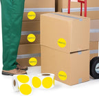 2 Inch Yellow Circle Stickers 500 Pcs,Permanent Color Coding Dots for Office,Home Organization, File Classification,Multipurpose Labels