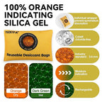 100g-12Pack Rechargeable Silica Gel Desiccant Packets, Color Indicating Desiccant Packs for Storage,Moisture Absorbers for Storage Bins, Suitcase,Gun Safe, 3D Filaments
