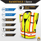KwikSafety - Charlotte, NC - GODFATHER Safety Vest [CUSHIONED COLLAR + TABLET POCKET] ANSI OSHA