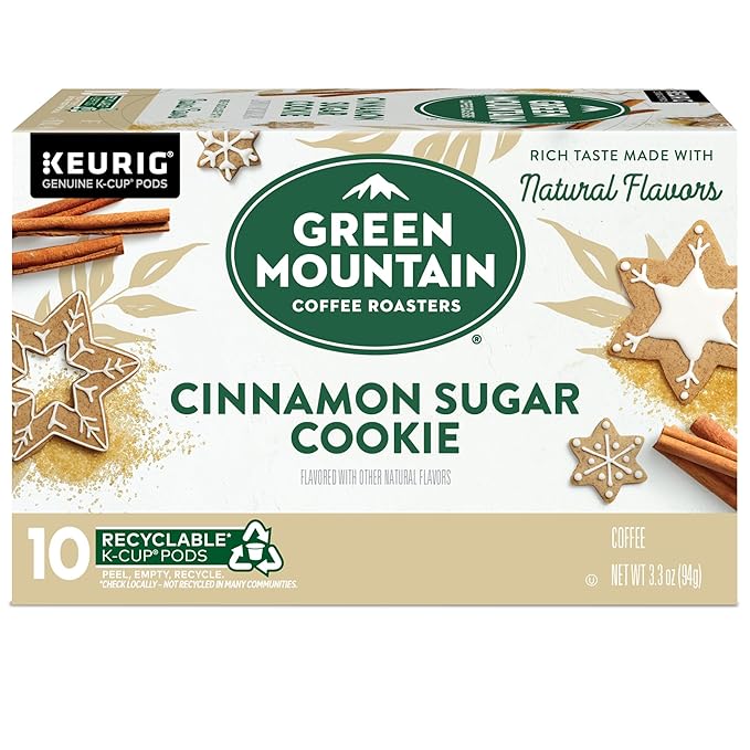 Green Mountain Coffee Roasters Cinnamon Sugar Cookie Coffee, Keurig Single Serve K-Cup Pods, 60 Count