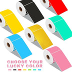 PARLAIM 3 X 5 Inch Rectangle Adhesive Color Coding Stickers,Square Colorful Inventory Stickers -250 Per Dispenser Box(Gold)