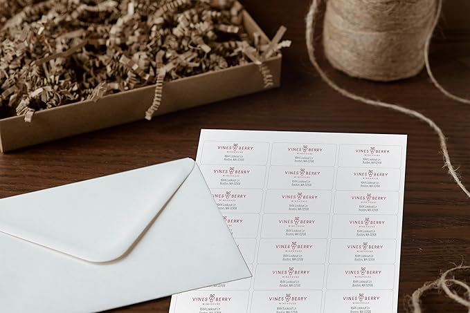 Perfect Peel Printable Address Labels (3,000 Labels), 1" x 2-5/8" Customizable Stickers, White, Blank, Great for mailing, Shipping, and More (Compatible with 5160) (8.5x11, 100, Count)