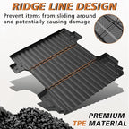 TripleAliners Truck Bed Mat Compatible with 2019-2025 2026 Chevy Silverado 1500/GMC Sierra 1500 Accessories 6.6FT Vehicle Perfectly Flush All Weather Protection TPE Heavy Duty Cargo Mat(Standard Bed)
