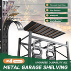 Letaya 6000LBS Storage Shelves Heavy Duty,79" W Garage Shelving Units, 4 Tier Adjustable Utility Rack Shelf,Large Metal Industrial Shelves,for Shop,Warehouse,Basement (79" W x 24" D x 79" H)