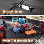 TripleAliners for 2023 2024 2025 2026 Colorado & Canyon Truck Bed Mat and Floor Mats Front Rear Full Set Liners All Weather TPE Accessories (Bed Mat+Floor Mats)