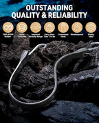 31'' Rubber Bungee Cords Heavy Duty Outdoor with 55.8" Max Stretch & Over 176 lbs Load, 100% EPDM Black Bungee Straps with Crimped S Hooks for Cargo, Tarps, Truck, Motorcycle, Weatherproof (30 Pack)