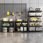 5-Tier 35" W x 15.8" D x 72" H Garage Shelving 3000LBS Storage Shelves Heavy Duty Metal Shelf Unit Adjustable Basement Industrial Storage Racks (72 * 35 * 15.8)