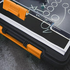 Dexas Clearview Clipcase Dry Erase clipboard, 13.75 x 9.5 Inch, Orange. See papers clearly outdoors, stay organized and dry. Ideal for coaching, teaching, homeschooling, art, trades, and medical pros.