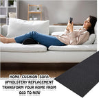 Amylove Polyurethane Foam 24" x 72" High Density Cushion Upholstery Foam Sheet for Seat Replacement DIY Projects Chairs Headboards Sofas Home (1/4" X 24" X 72",Black)