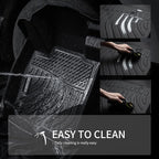 KELCSEECS® Floor Mats & Cargo Liner Custom for 2018-2022 Honda Accord/Honda Accord Hybrid All Weather Protection TPE Floor Liners Front& Rear Row Full Set Accessories Black
