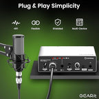 GEARit XLR Male to Female Microphone Cable (6 Feet, 2-Pack) 3-Pin Balanced Shielded Mixer, Recording Studio, Podcast - Black
