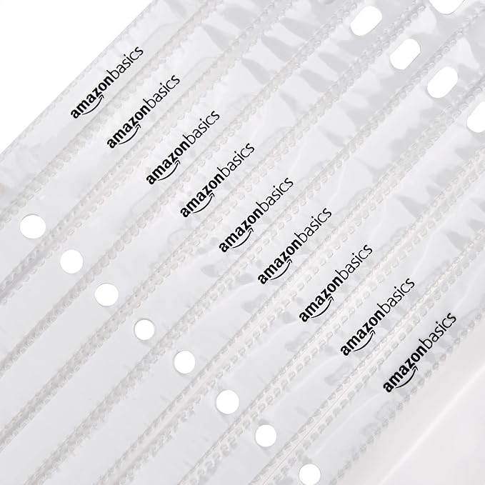 Amazon Basics Sheet Protectors for 3 Ring Binder, Heavyweight, Polypropylene, 8.5 x 11 Inch, 100-Pack, Clear