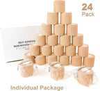 [24 Pack 2" x5 Yards] Carbou Self Adhesive Bandages Pre Wrap, Athletic Elastic Cohesive Bandage for Sports, Injuries, Treatments, and Recovery, First Aid Tape Vet Wrap for Cat, Dog