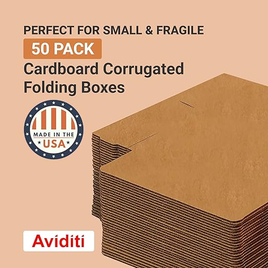 BOX USA Shipping Boxes Small 18"L x 12"W x 3"H 25-Pack - Corrugated Cardboard Box for Moving, Mailing, Packing, Packaging and Storage
