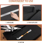 Pre-Cubed Pick & Pluck Foam Sheets - 2-Pack (16"x12"x2") with 0.4" Bottom Padding, Polyurethane Apart Insert Pads Liners for Toolboxes, Storage Drawer and Crafts