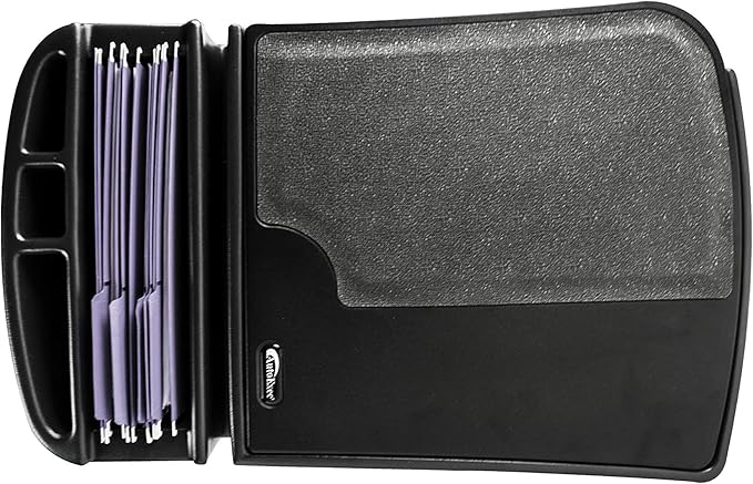 AutoExec GripMaster Car Desk for Your Vehicle Workstation and Mobile Office, Black with 400 watt Power Inverter