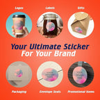 100 Custom Vinyl Stickers - Upload Your own Image, Text, Design, Logo - Personalized Logo Labels for Handmade, Packaging, Bottle, Jars, Candle, Brand Stickers (Rose, 3x3)